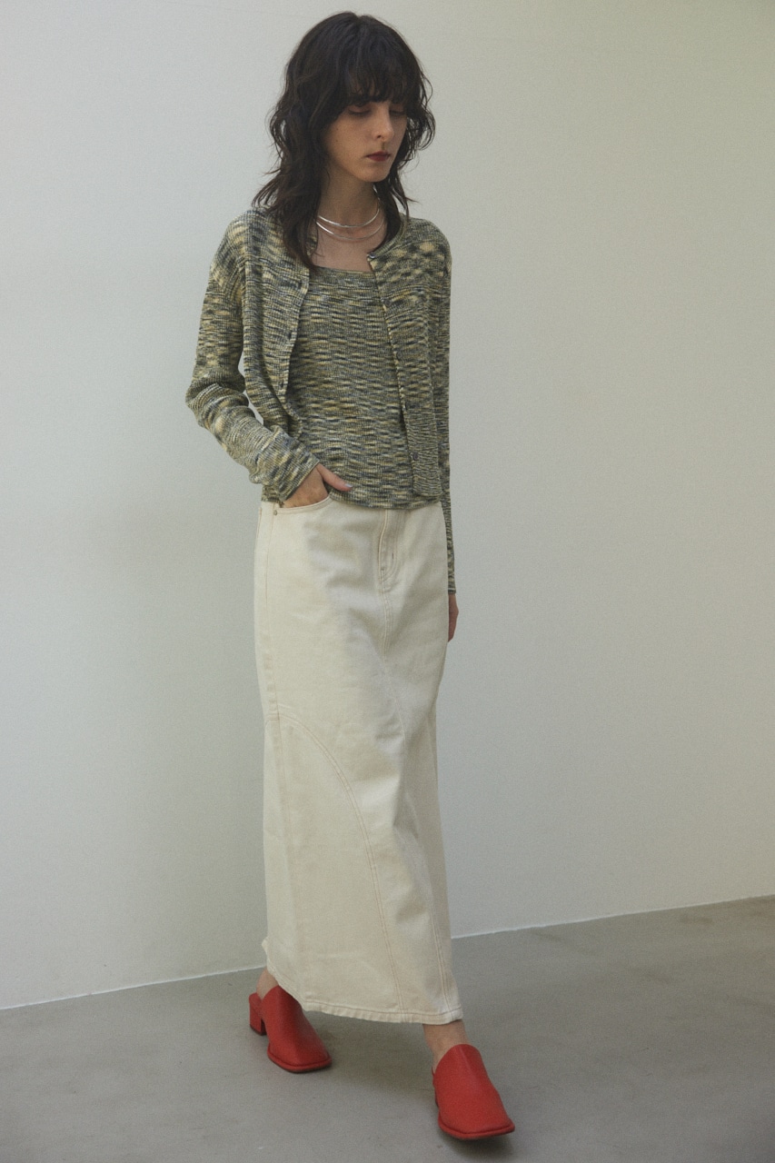 BLACK BY MOUSSY | switching long skirt (スカート ) |SHEL'TTER WEBSTORE
