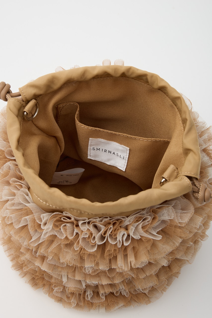 【SHEL'TTER SELECT】配色チュール2WAYドロストショルダーバッグ CAM FREE