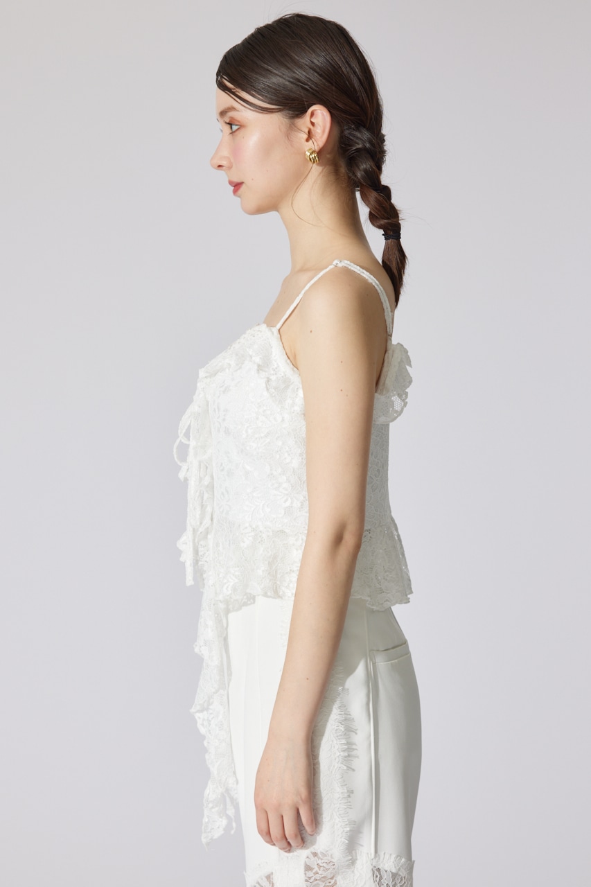 シンメトリーキャミトップス WHT S