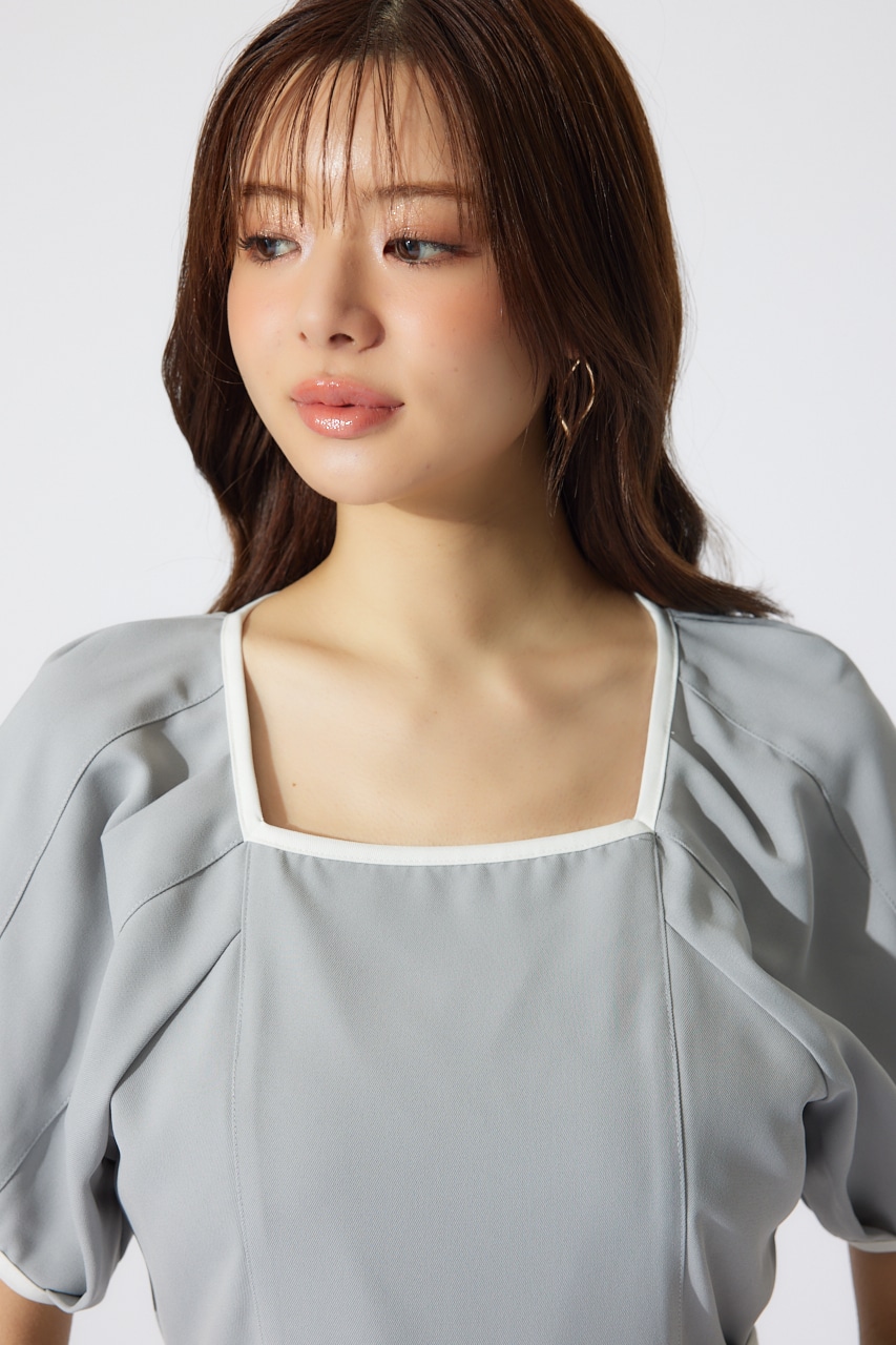 バイカラーロンパース GRY M