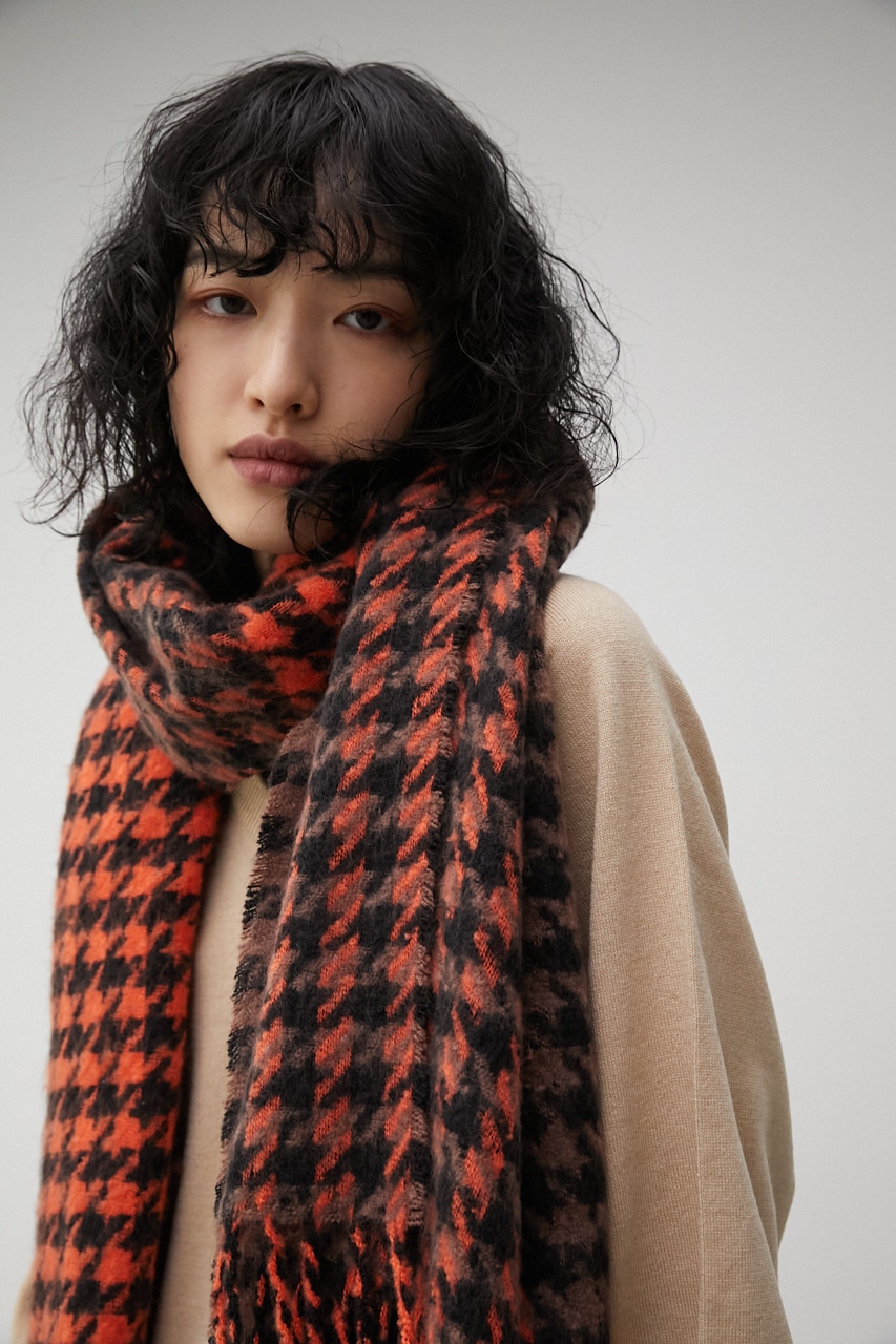 AZUL BY MOUSSY | MULTI COLOR HOUNDSTOOTH STOLE (ストール・マフラー