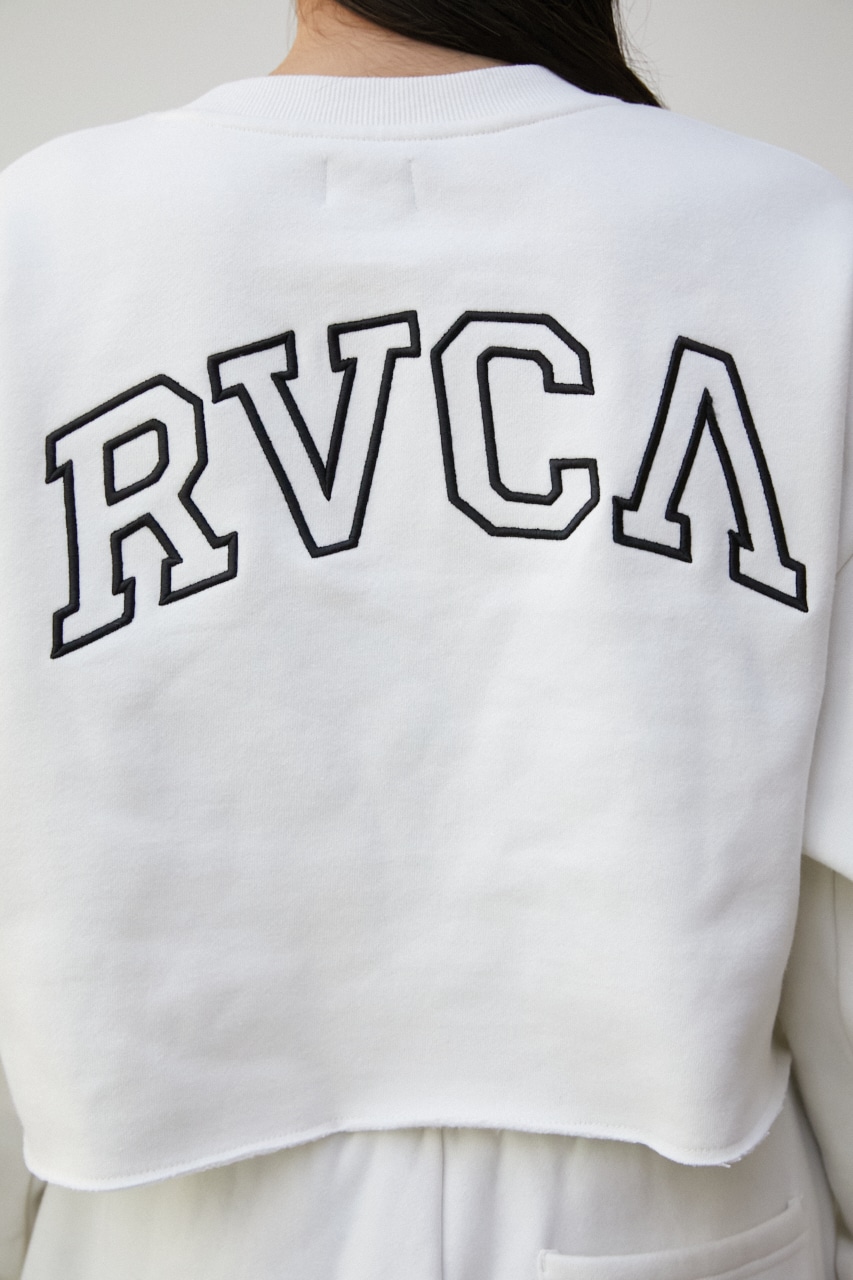 AZUL BY MOUSSY | RVCA×AZUL ARCHED CROPPED CREW (スウェット