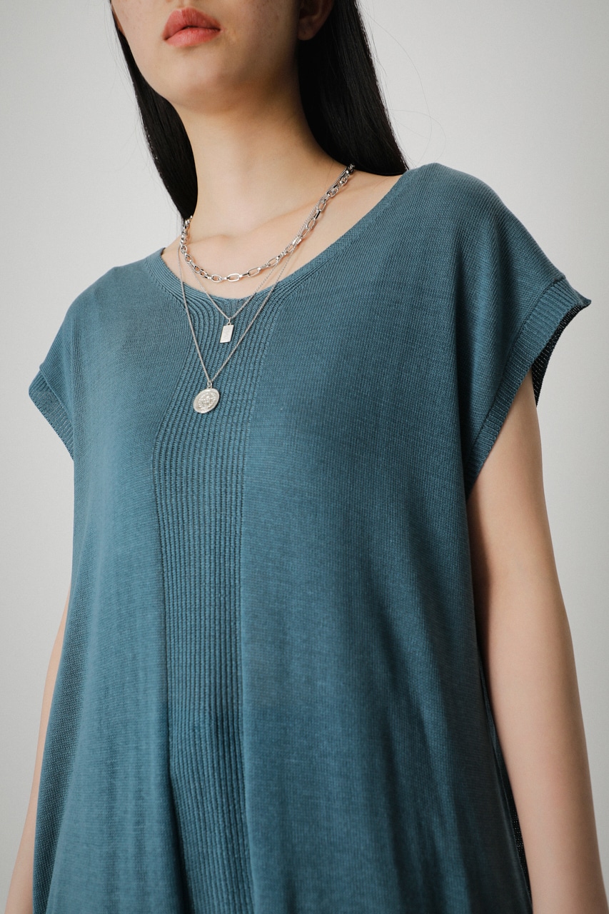 AZUL BY MOUSSY | 2WAY FRENCH SLEEVE SUMMER KNIT (ニット ) |SHEL 