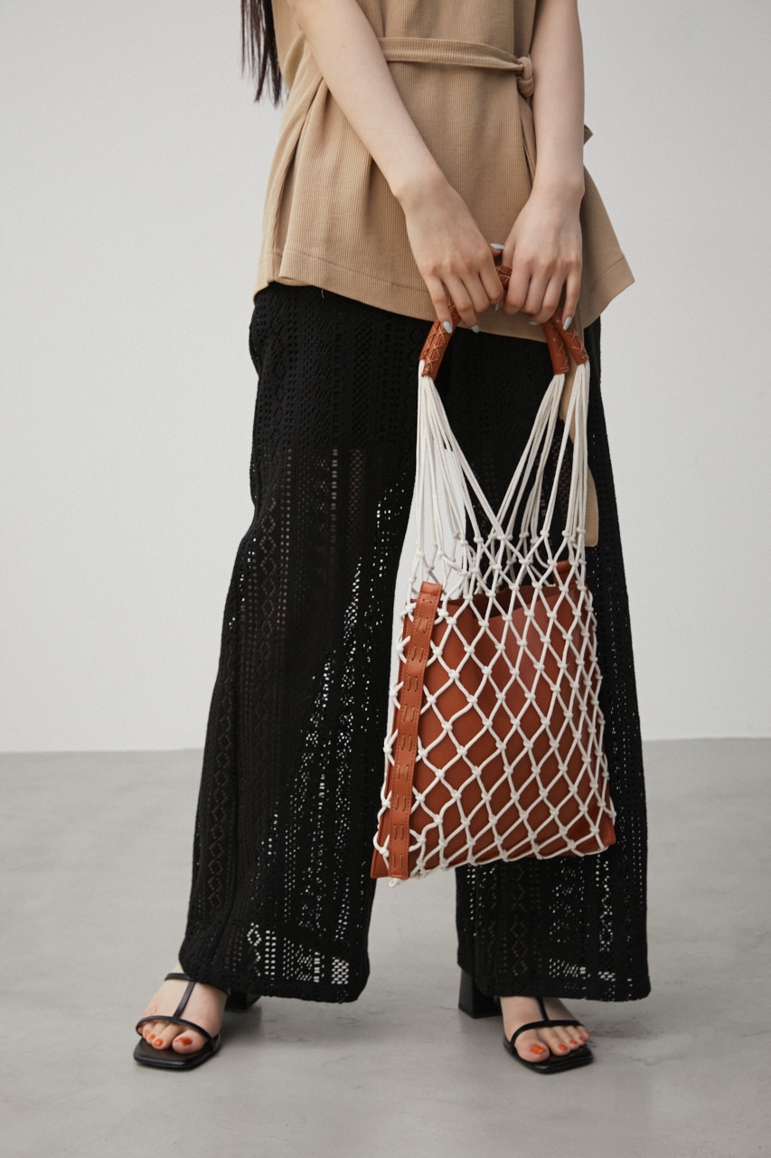 AZUL BY MOUSSY | PIPING MACRAME NET BAG (すべて ) |SHEL