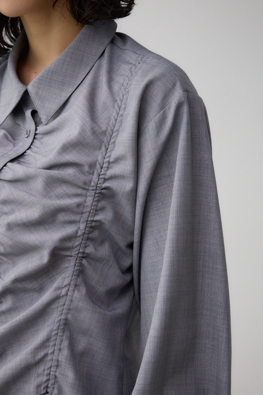 フロントシャーリングシャツ GRY FREE