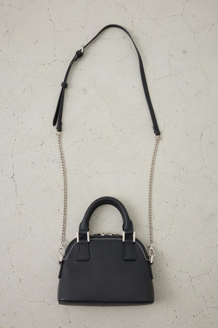 ダブルジッパーミニバッグ BLK FREE