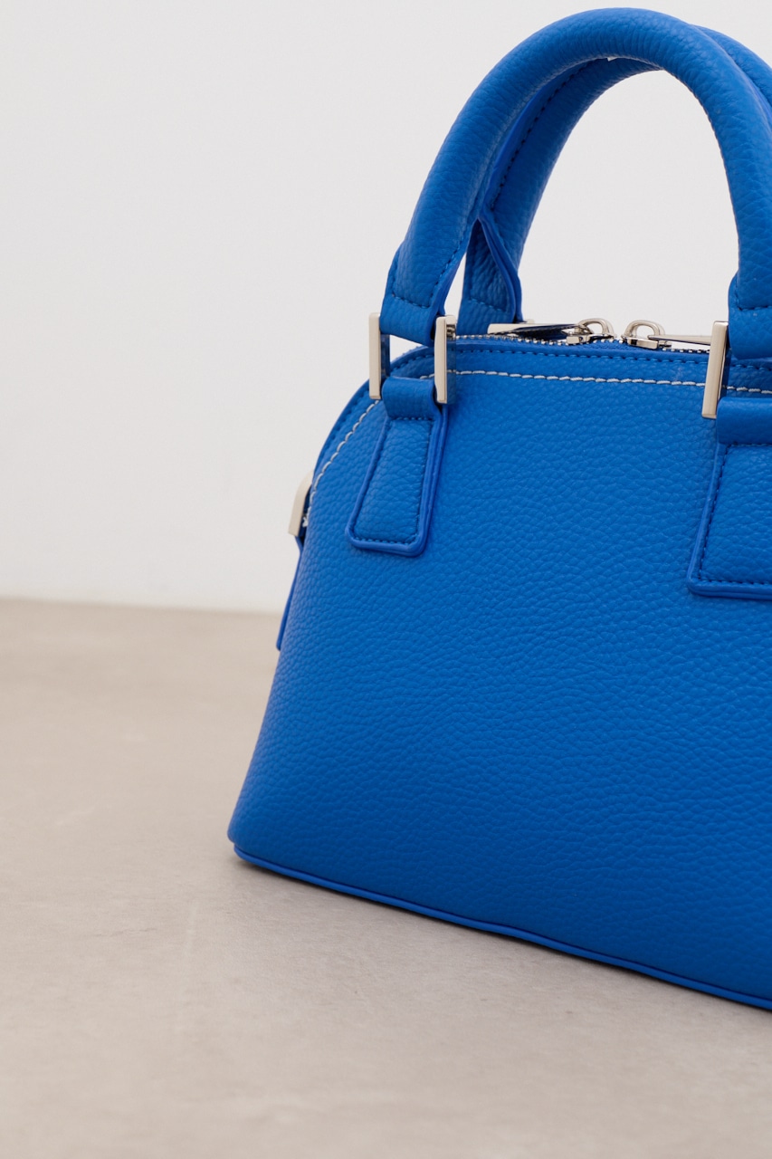 ダブルジッパーミニバッグ BLU FREE