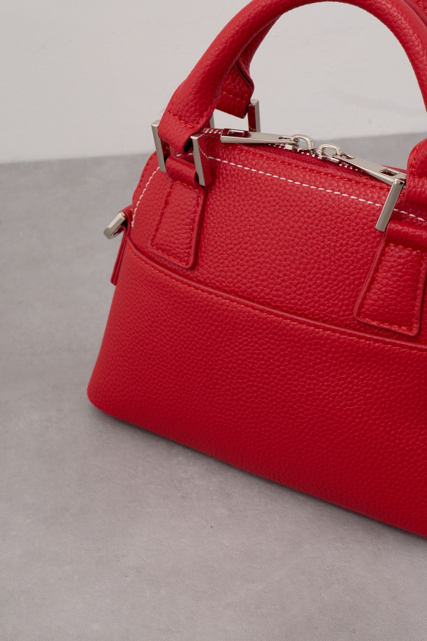 ダブルジッパーミニバッグ RED FREE