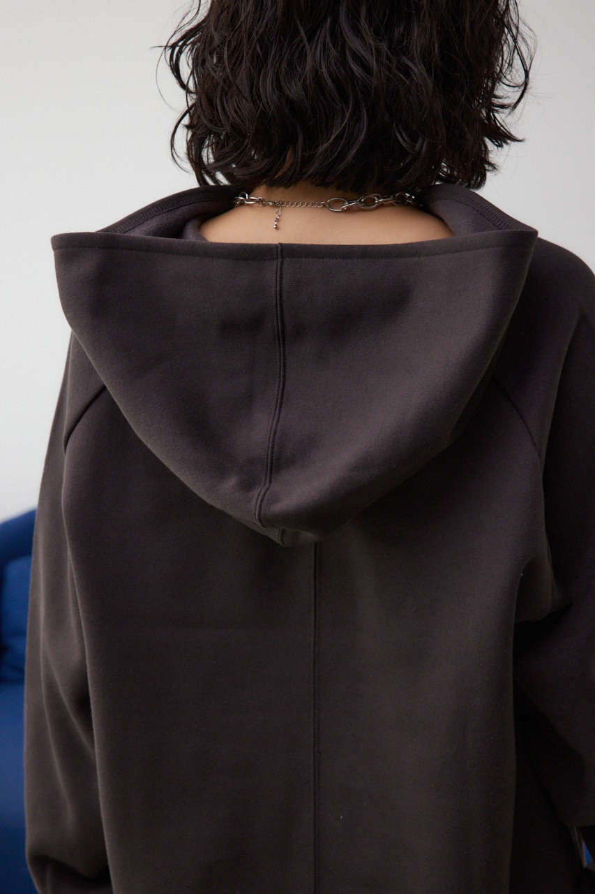 カレッジプリントスウェットパーカー C.GRY FREE