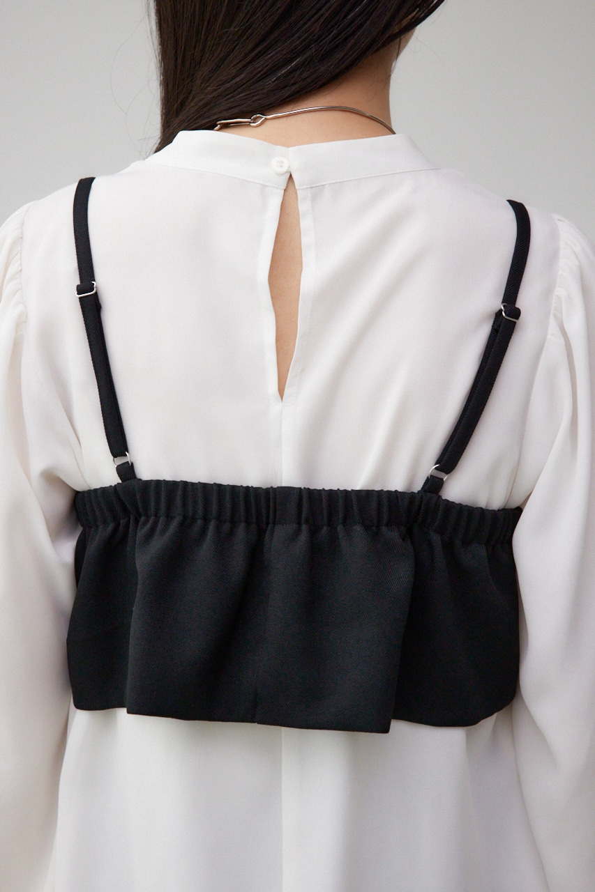 ガータービスチェレイヤードトップス BLK FREE