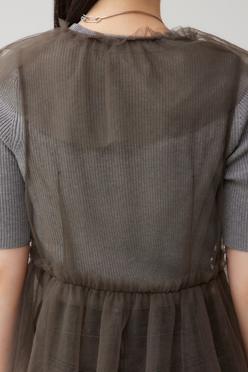 デザインチュールビスチェ GRY FREE