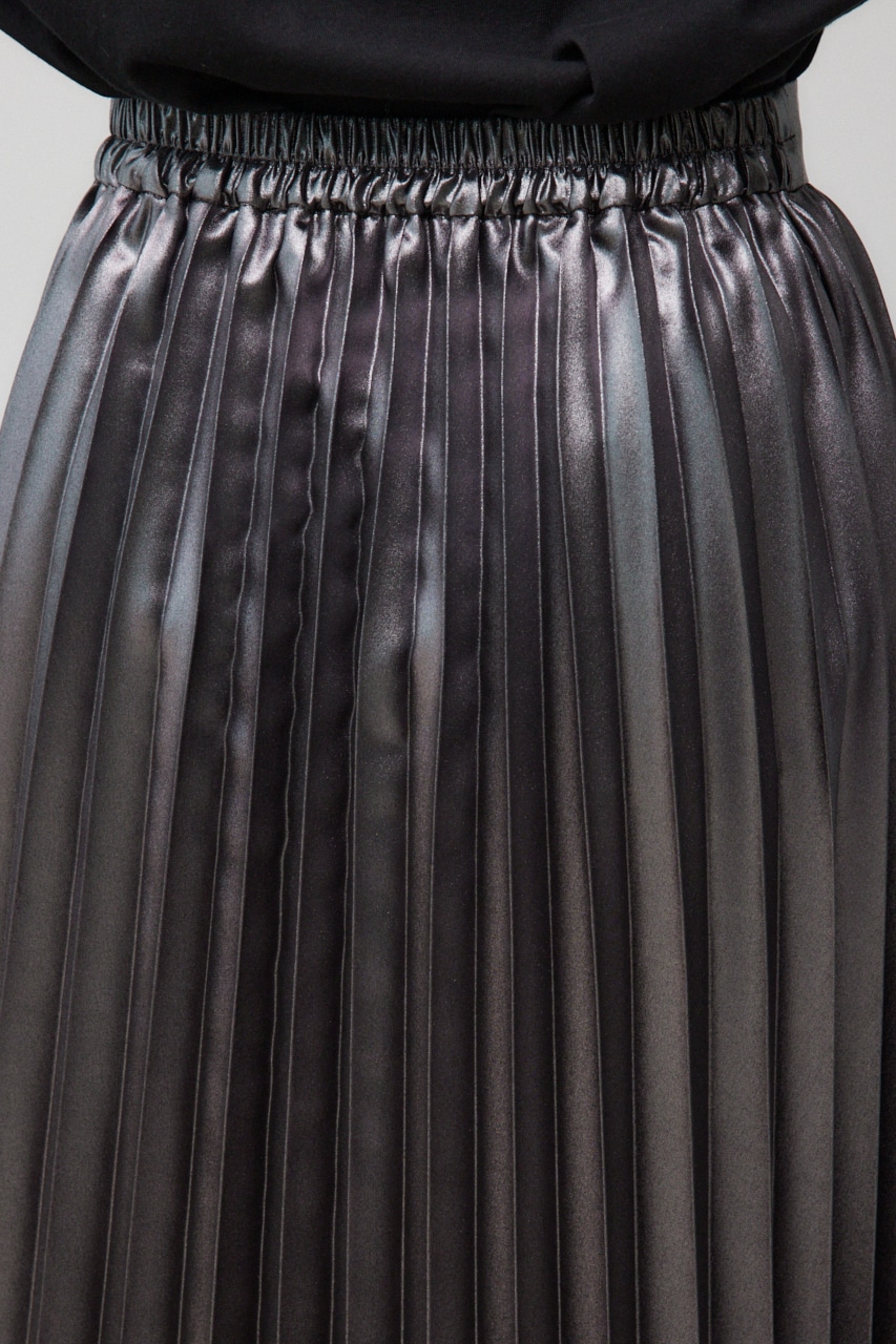 グリッタープリーツスカート SLV FREE