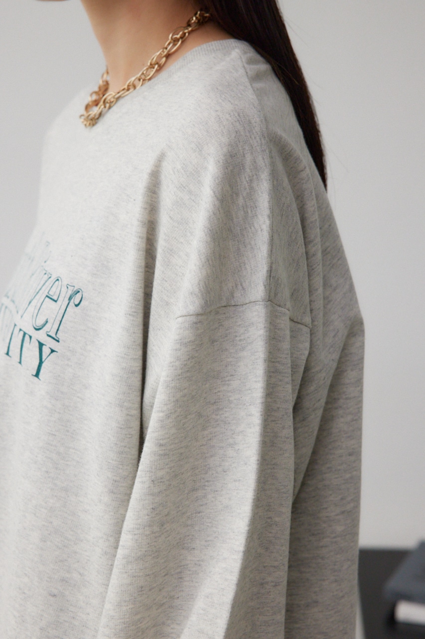 プリントウラケプルオーバー T.GRY FREE