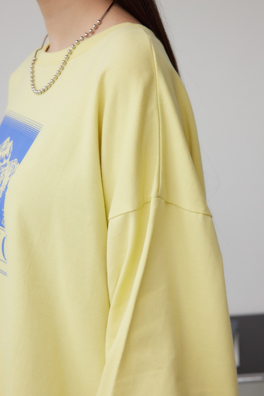 プリントウラケプルオーバー YEL FREE