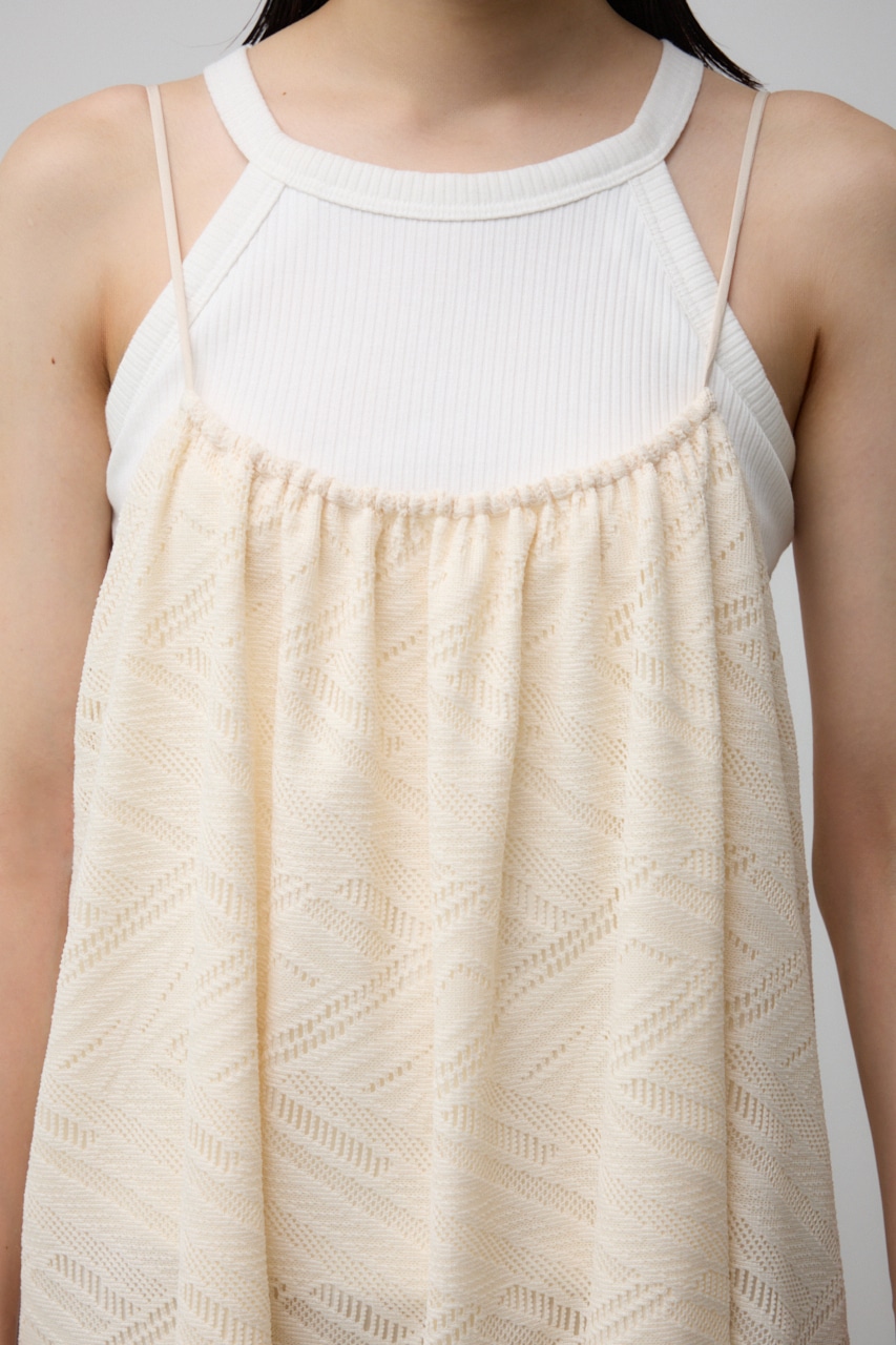 レースホルターネックキャミワンピース IVOY FREE