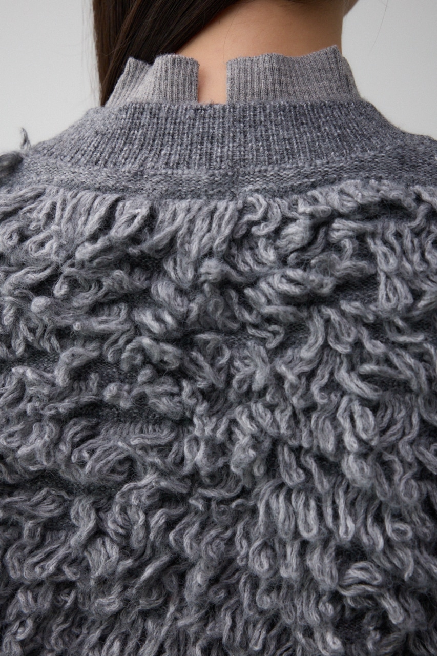 ループヤーンベストレイヤードセットニットワンピース GRY FREE