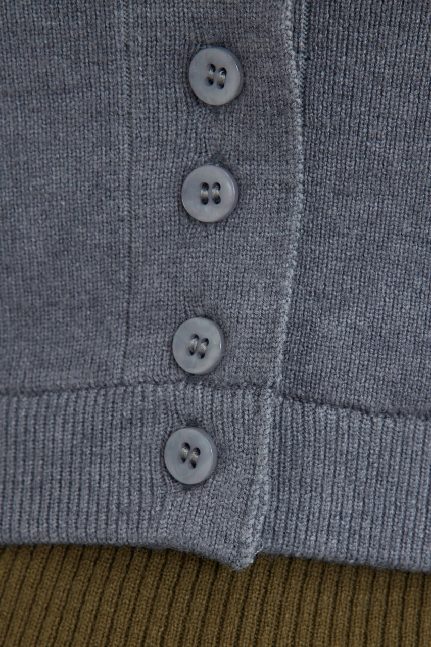 【PLUS】ベストレイヤードホルターネックニット KHA FREE