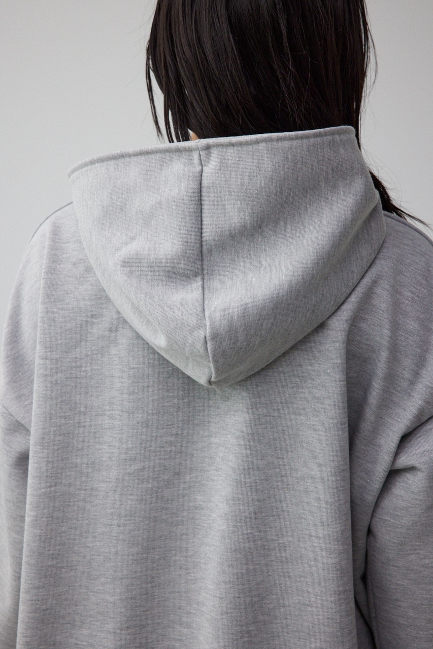 ラメウラケビッグパーカー T.GRY FREE