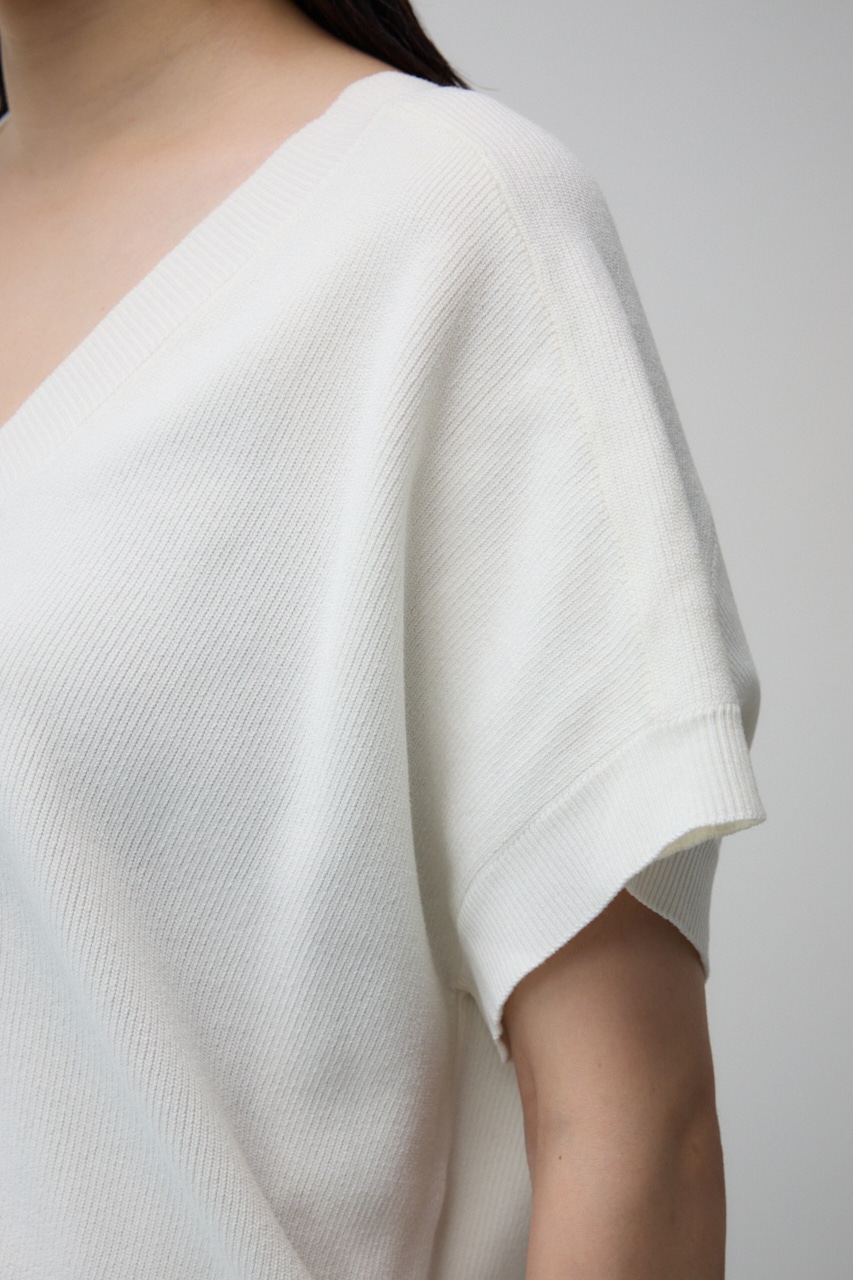 半袖ニットカーディガン IVOY S