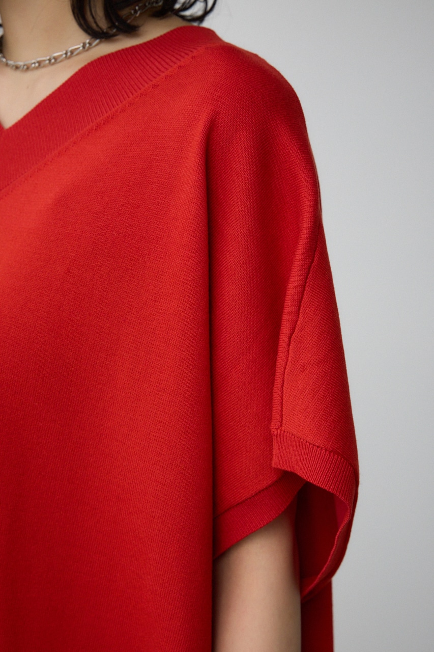 ワイドルーズニット RED FREE