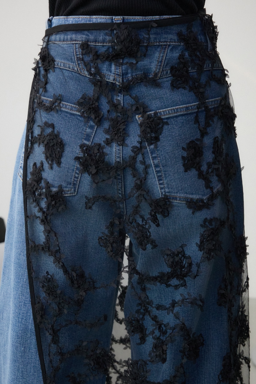 シアーレーススカート BLK FREE