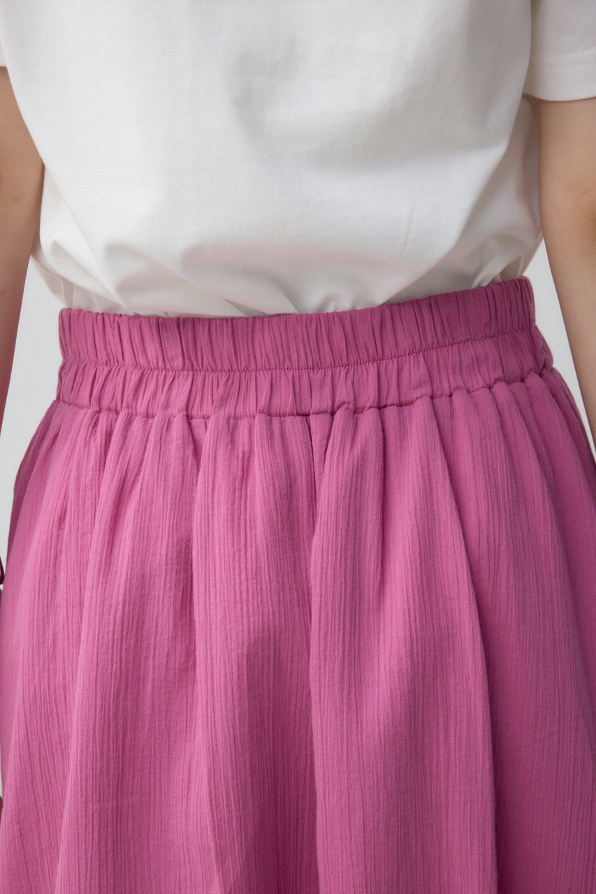 コットンボイルフレアスカート PNK FREE