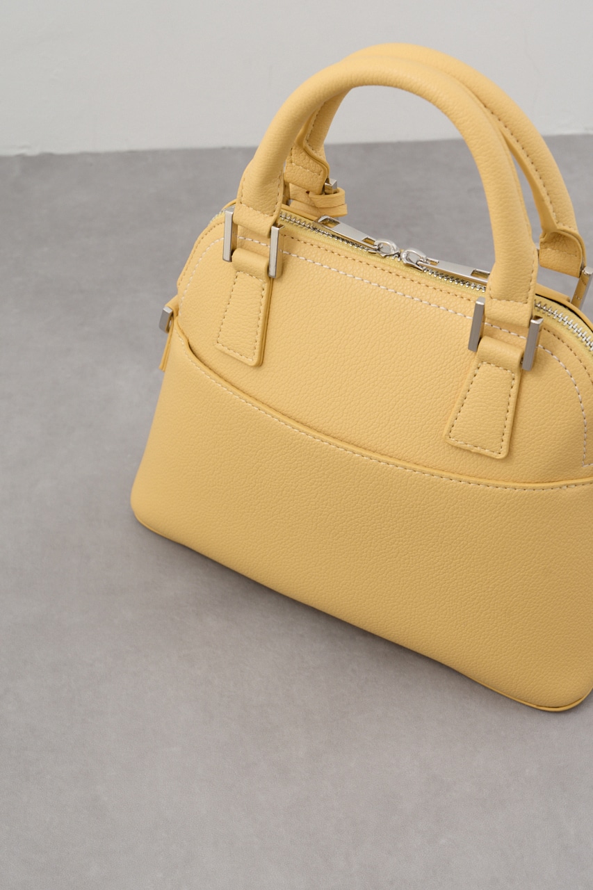 ダブルジッパーハンドバッグ L/YEL FREE