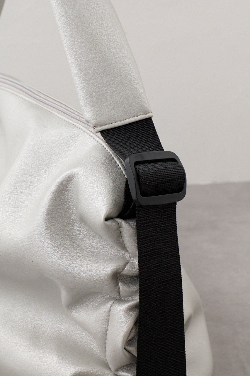 サイドギャザーパデットバッグ SLV FREE