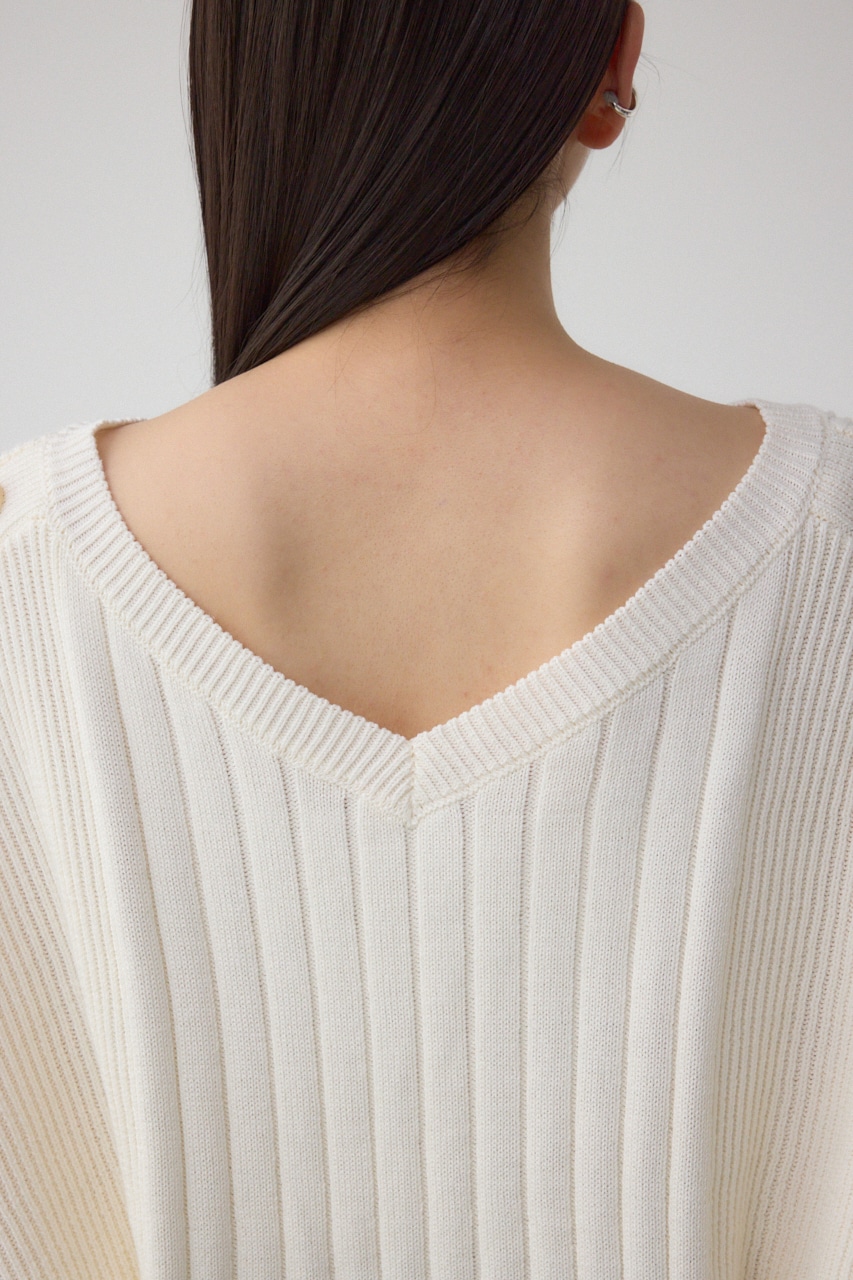 2WAYショルダーボタンニット IVOY FREE