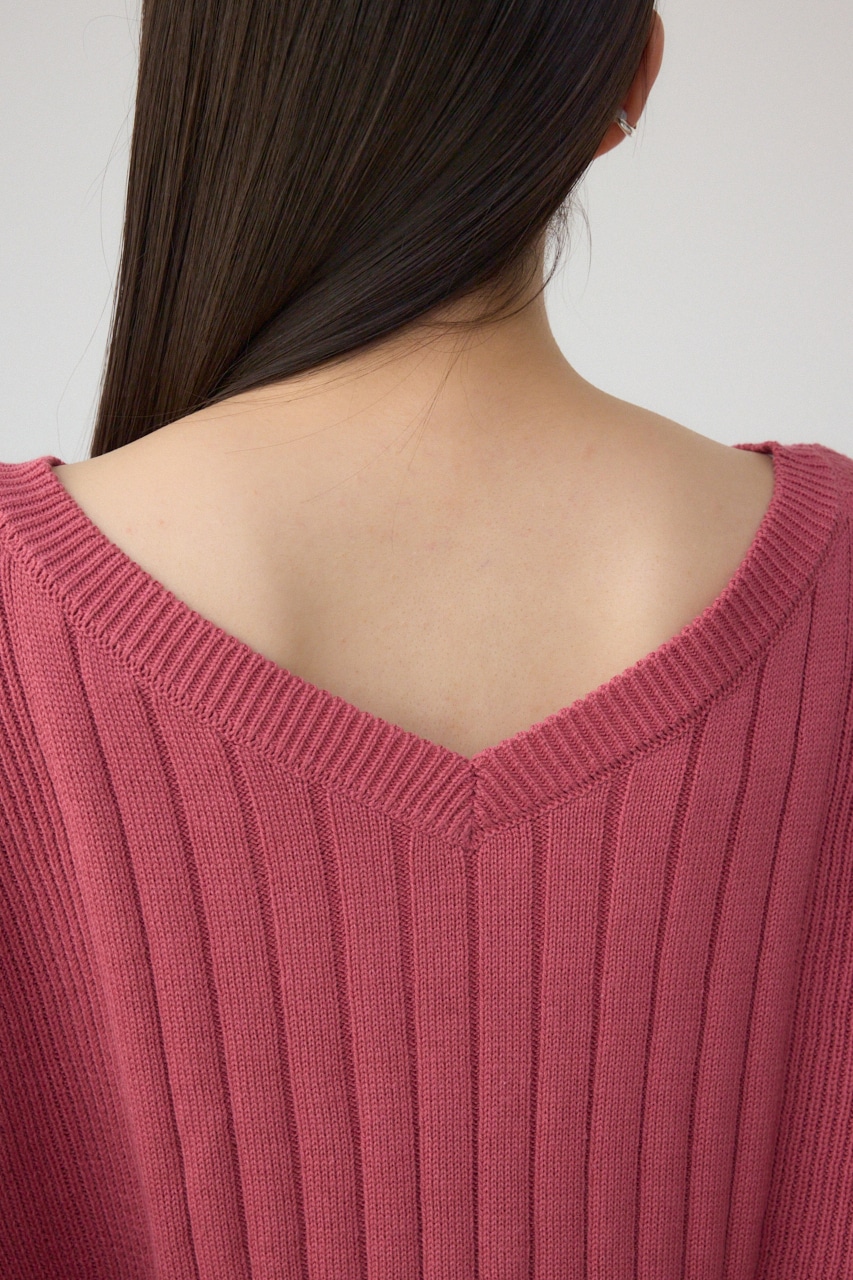 2WAYショルダーボタンニット PNK FREE