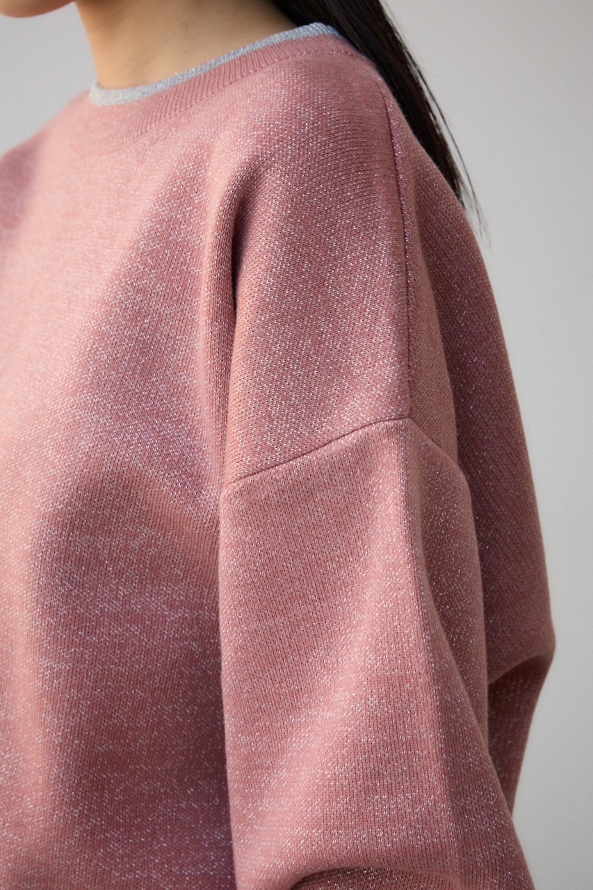 スウェットライクジャガードニット PNK FREE