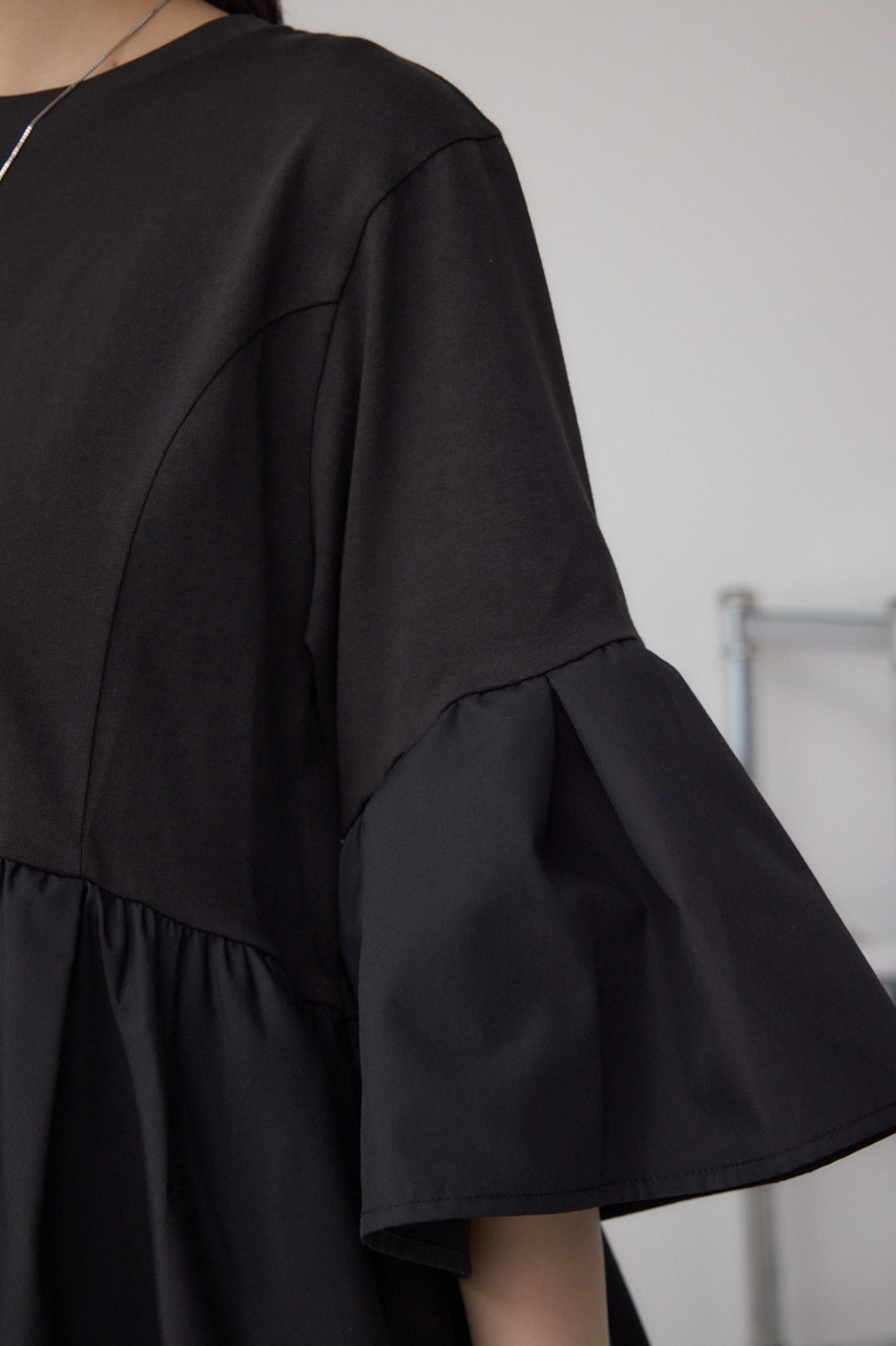 半袖 ブルー バイカラードルマンニットプルオーバー｜WOMEN｜250ISB70-235B