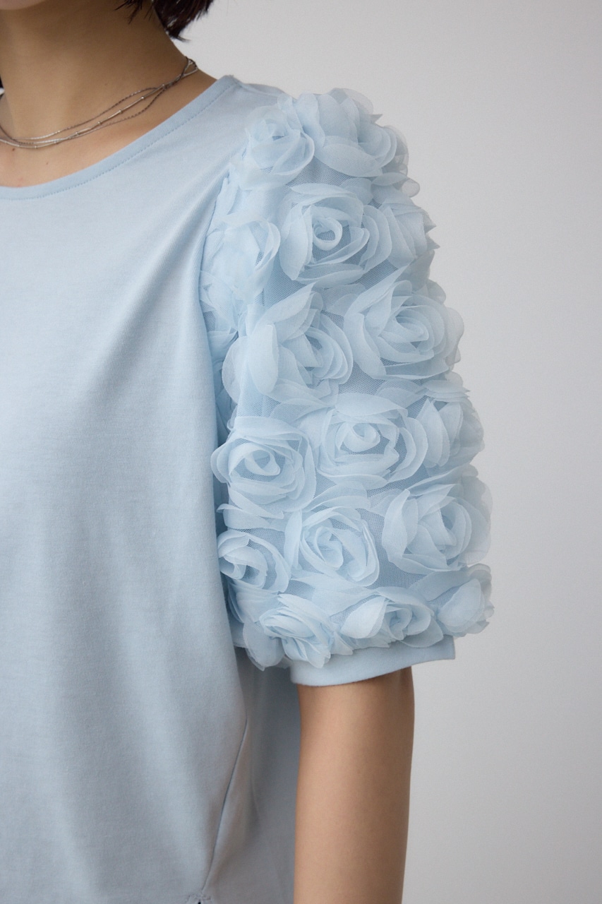 ソデチュールトップス L/BLU FREE