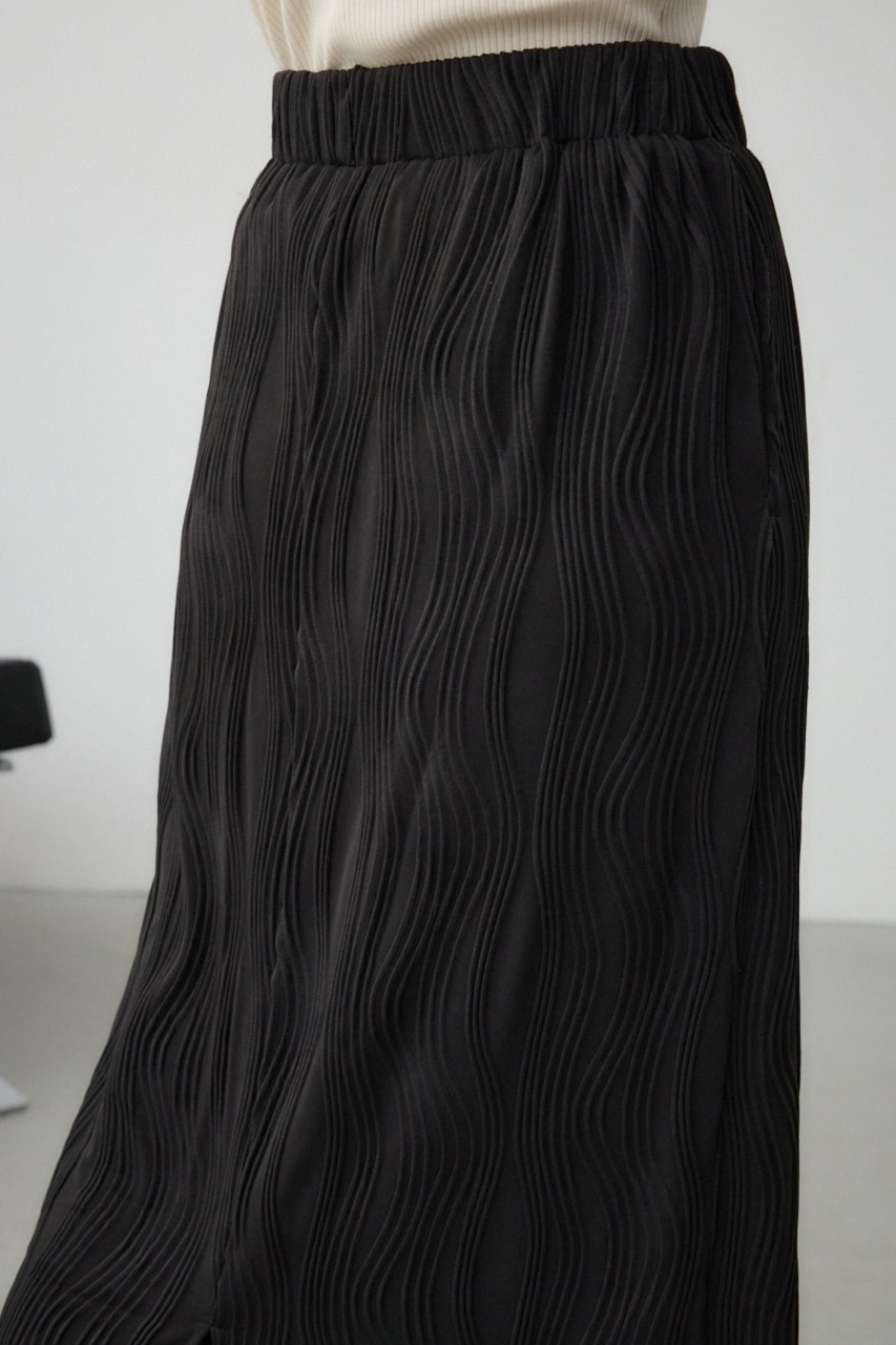 ヘンケイリブカットソータイトスカート BLK FREE