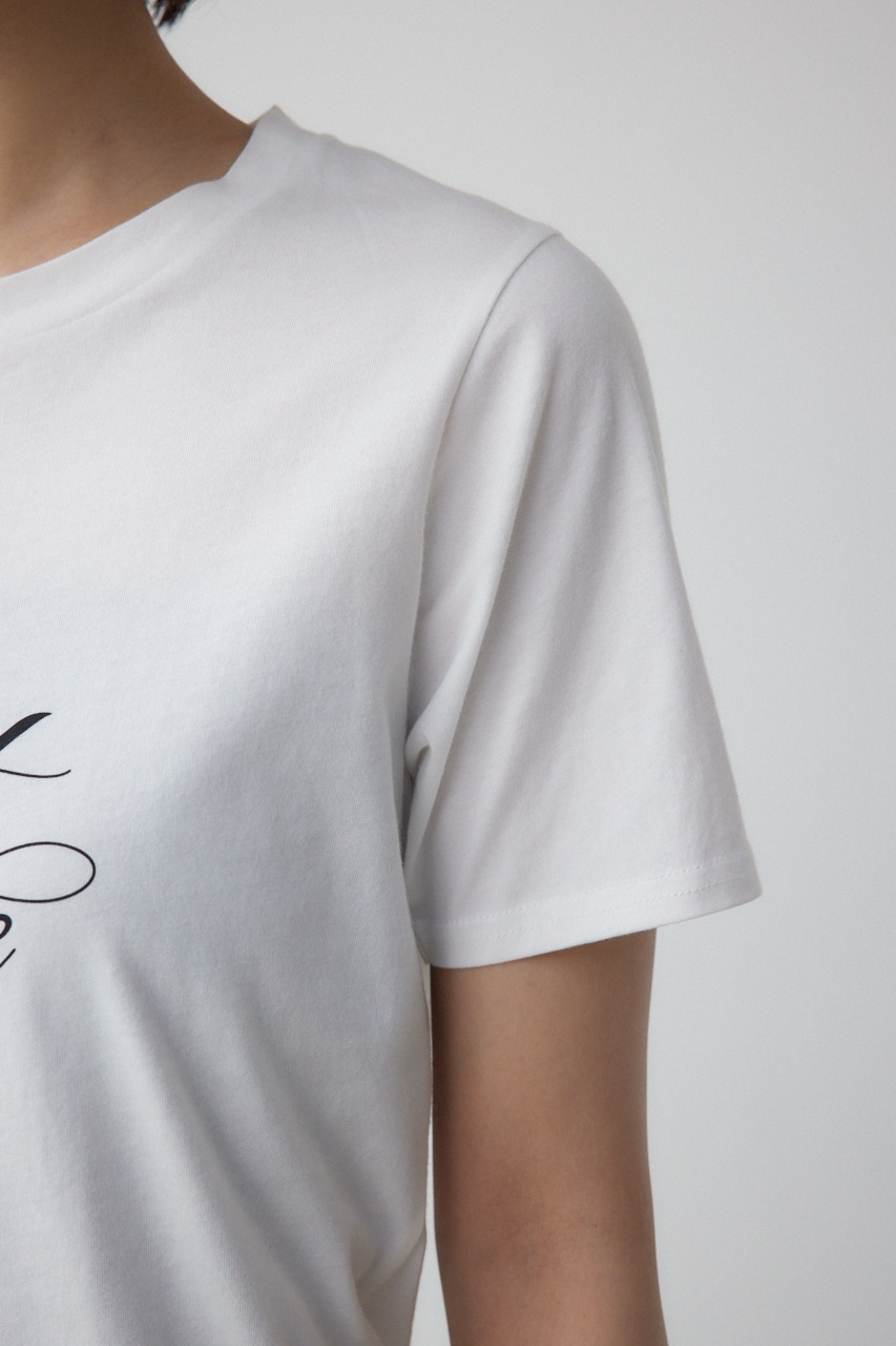 シンプルロゴTシャツ O/WHT FREE