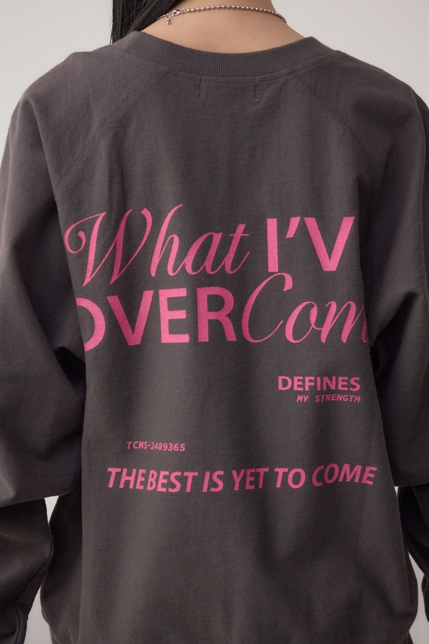 ミニウラケプリントトップス C.GRY FREE