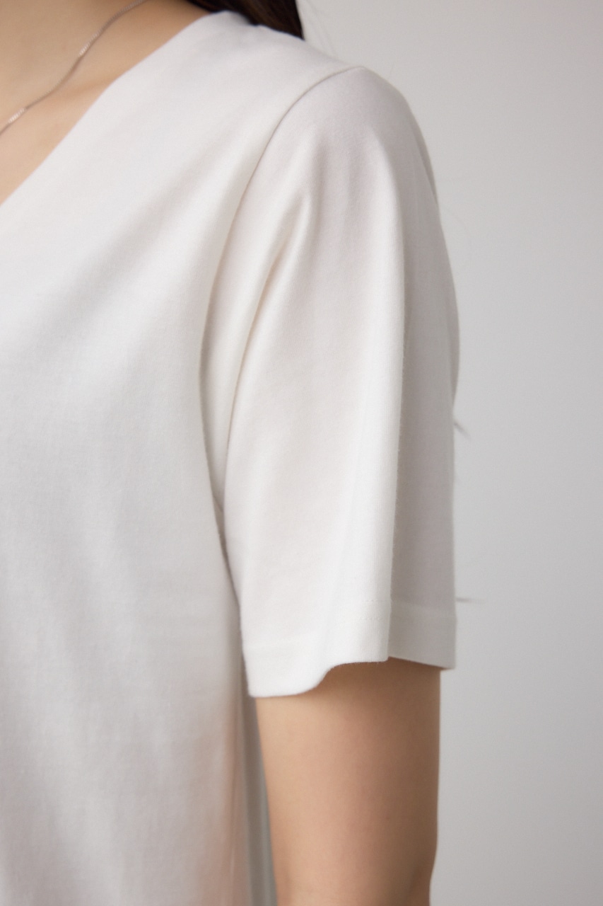 チェストメッセージロゴTシャツ O/WHT S