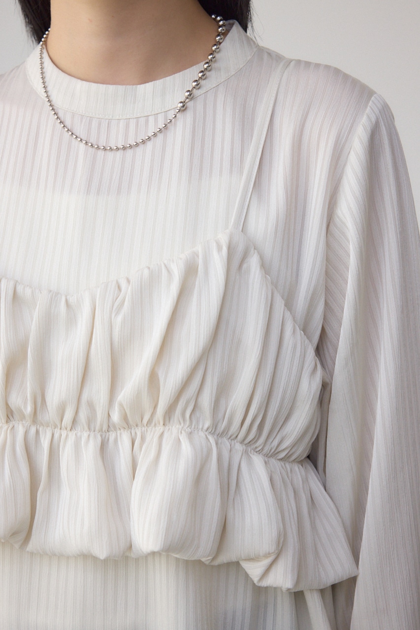 バルーンビスチェレイヤードセットブラウス IVOY FREE