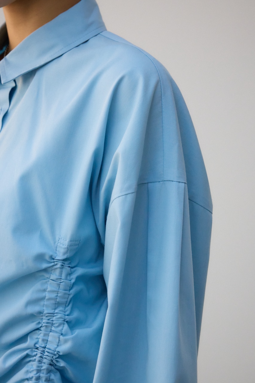 フロントギャザーシャツ SAX FREE