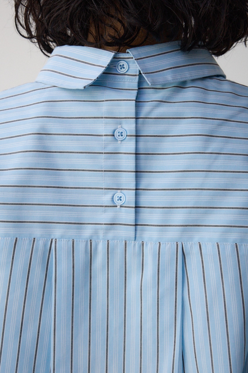 3WAYデザインシャツ 柄BLU FREE