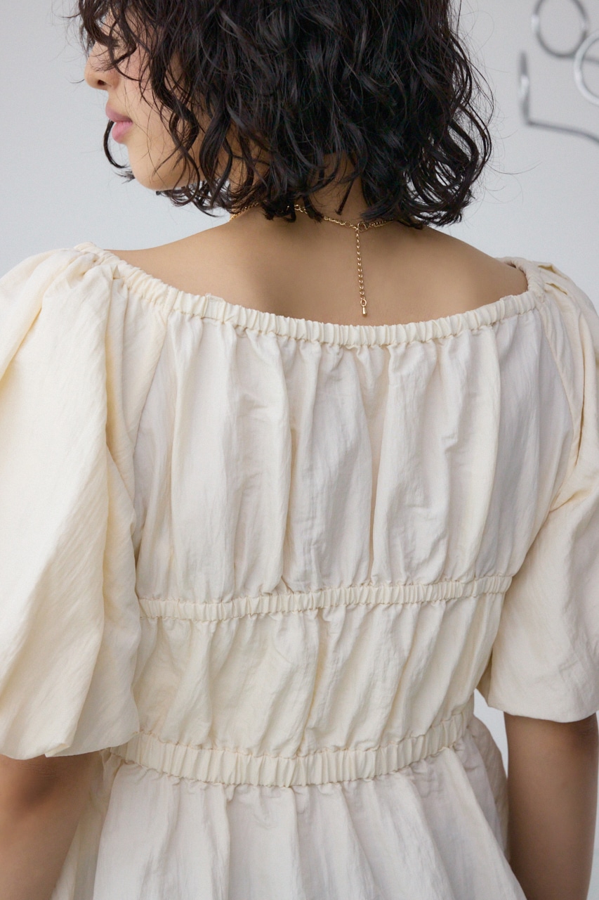 パフショルダー2WAYブラウス IVOY FREE