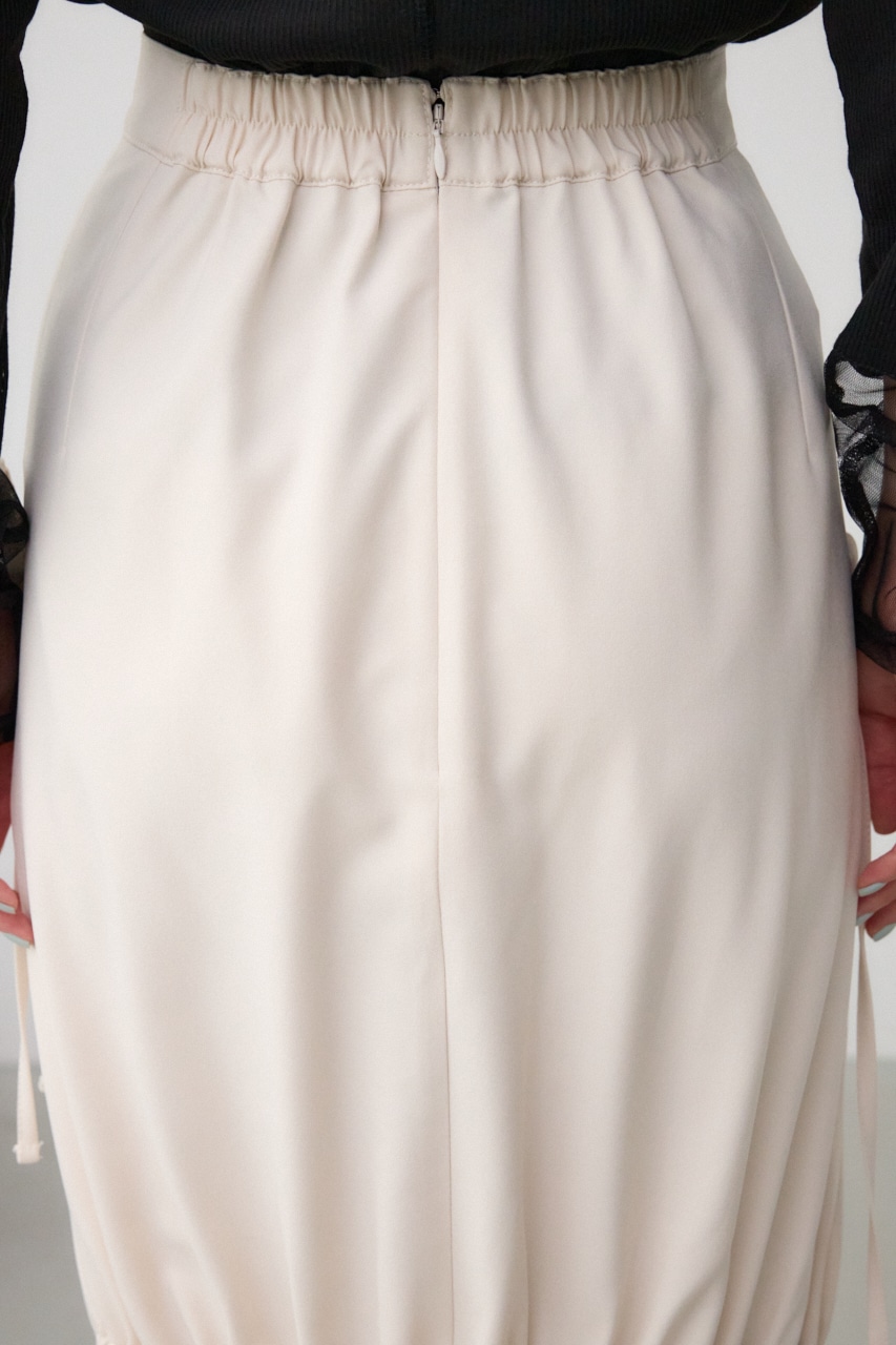 ギャザーマーメイドリボンスカート IVOY M