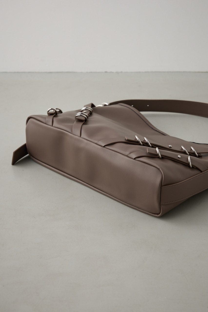 ナローベルトデザイントートバッグ BRN FREE