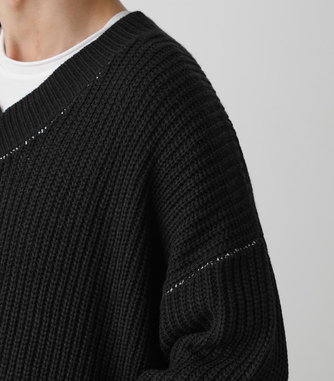 AZUL BY MOUSSY | LAYERED KNIT (ニット ) |SHEL