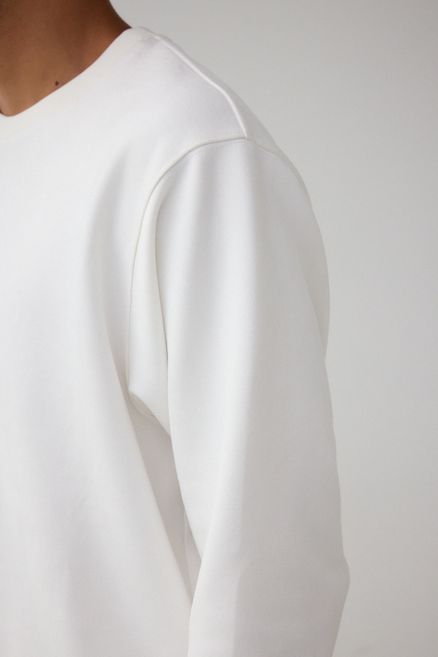 フェイクスウェード刺繍ロゴトップス WHT FREE