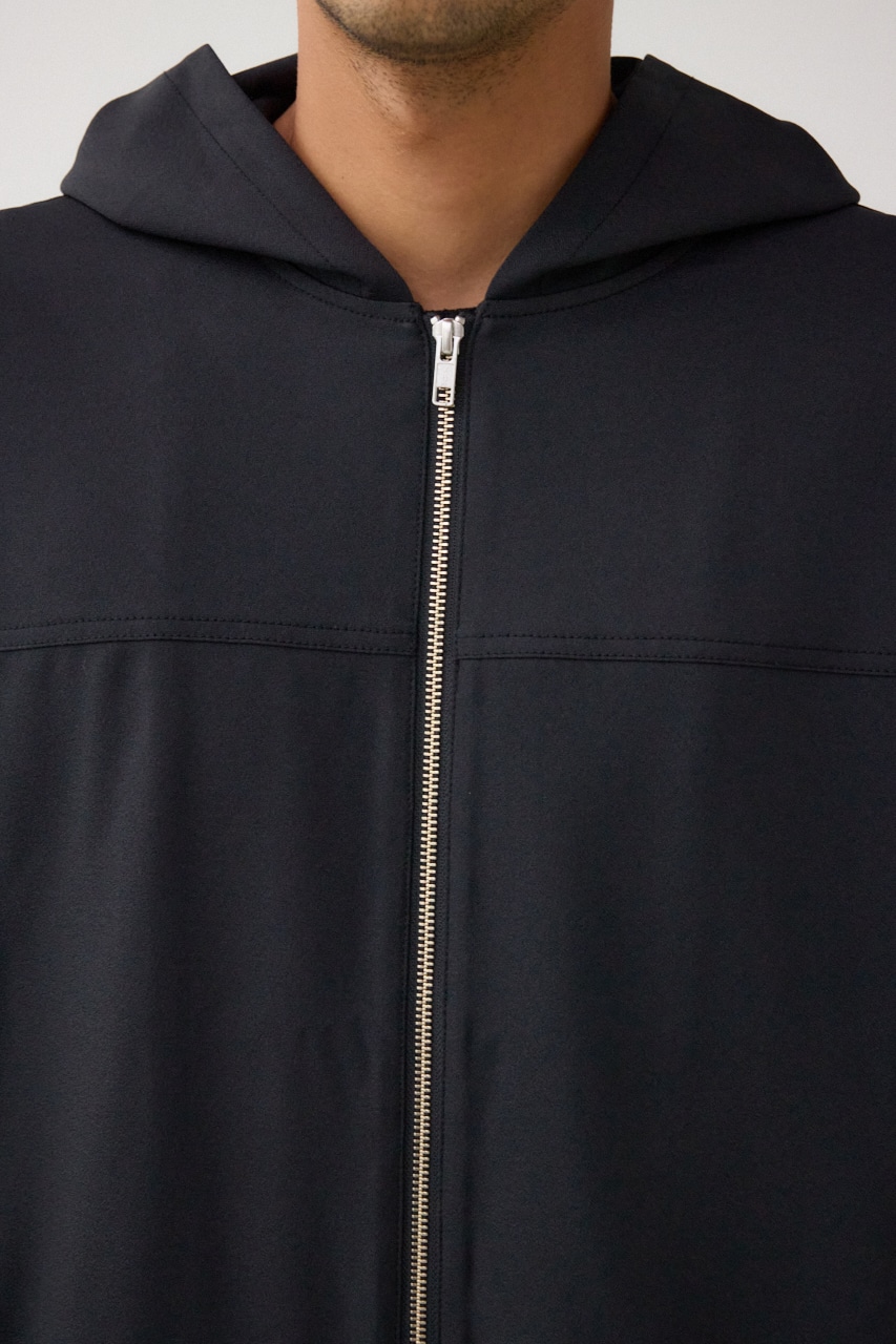 ジョーゼットフーディーブルゾン BLK FREE