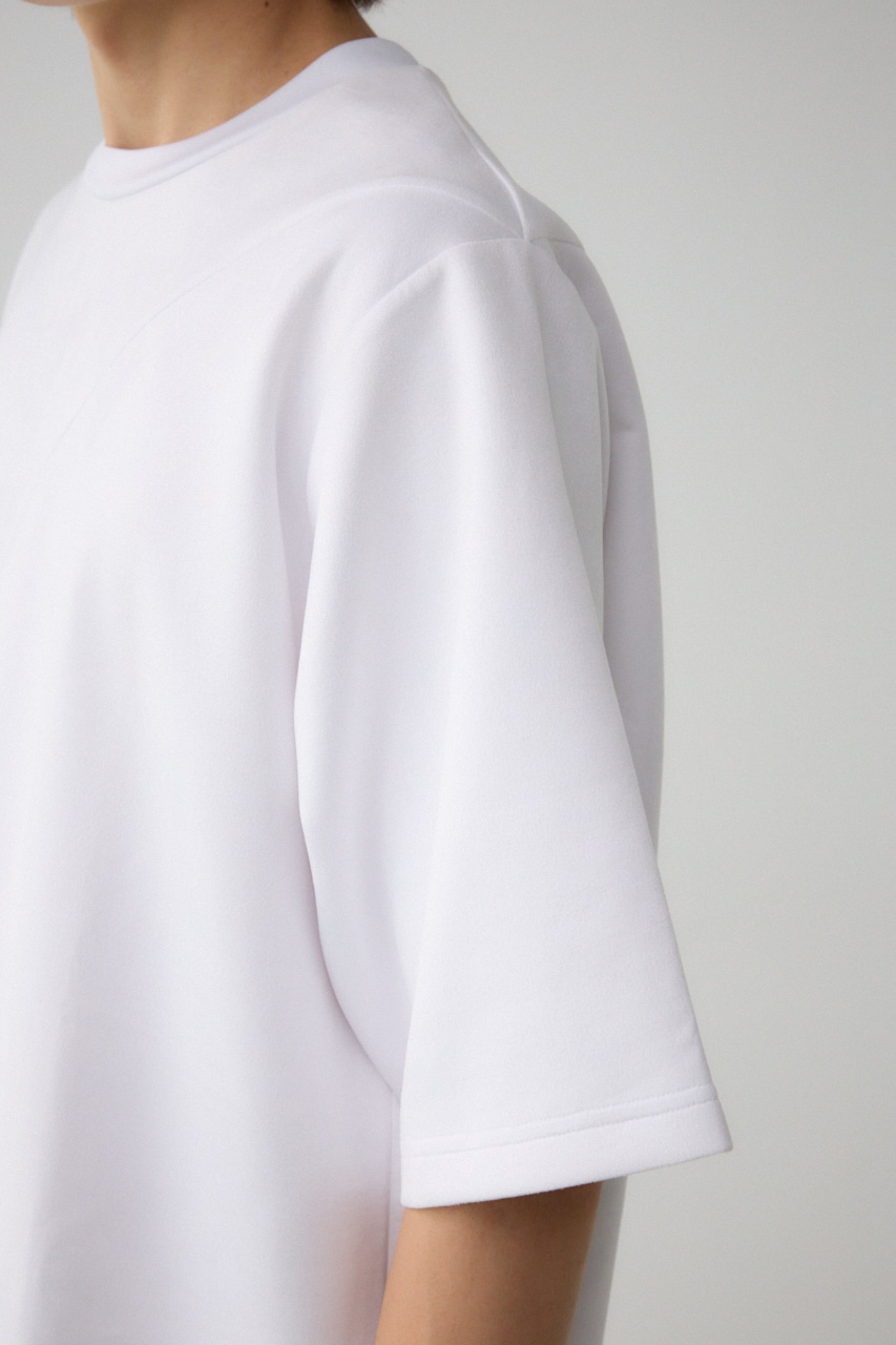 フェイクスウェード切替トップス WHT FREE