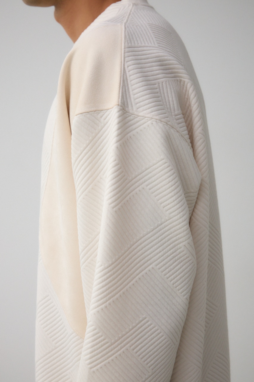 異素材スウィッチングプルオーバー IVOY M