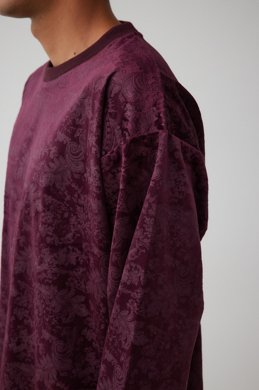 フェイクスウェードエンボスプルオーバー 柄BRD FREE