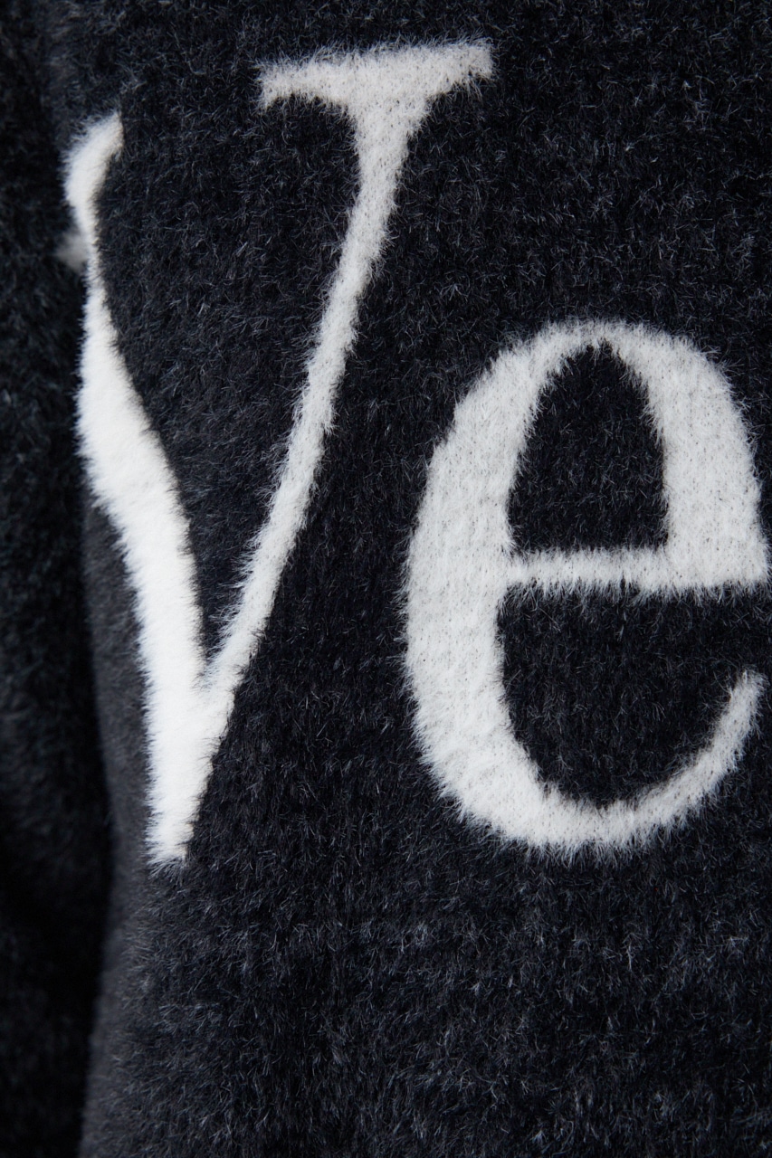 月宮ページ AZUL BY MOUSSY | シャギージャガードロゴニット (ニット